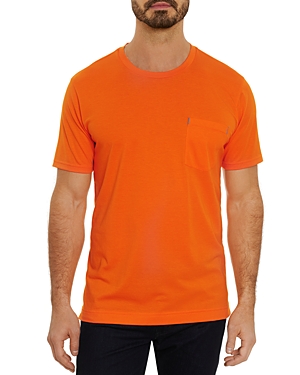 Robert Graham Men's Myles Pima Cotton T-shirt In Burnt Oran
