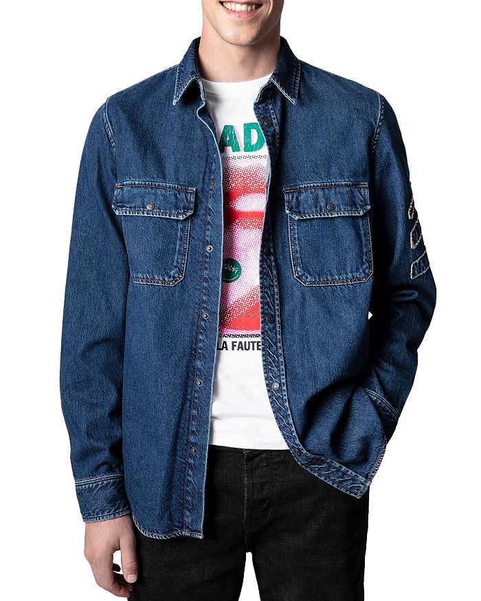 Zadig & Voltaire Denim Shirt Jacket Bloomingdale's