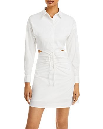 Lucy Paris Cutout Ruched Shirt Dress | Bloomingdale's