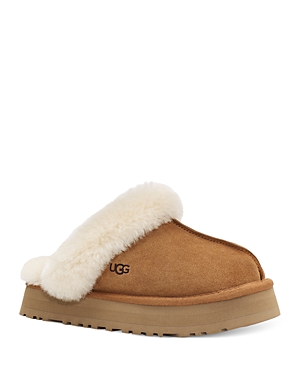Shop Ugg Women's Disquette Slip On Flats In Chestnut