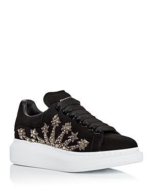 ALEXANDER MCQUEEN ALEXANDER MCQUEEN WOMEN'S OVERSIZED EMBELLISHED SNEAKERS,667241WHZ3B