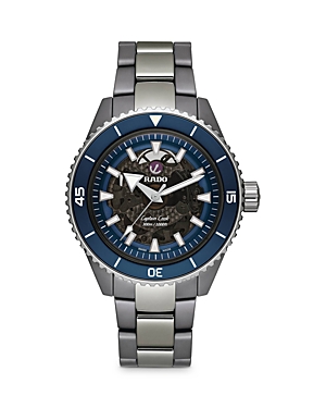 Shop Rado Captain Cook Watch, 43mm In Black/silver