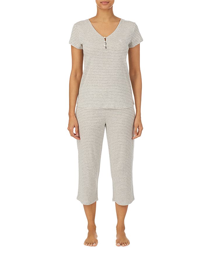 Ralph Lauren Short Sleeve Capri Pajama Set | Bloomingdale's