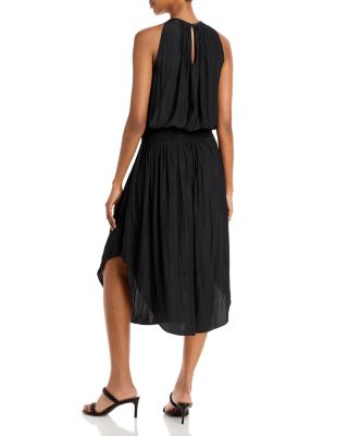 Audrey Sleeveless Halter Drop Waist Midi Dress