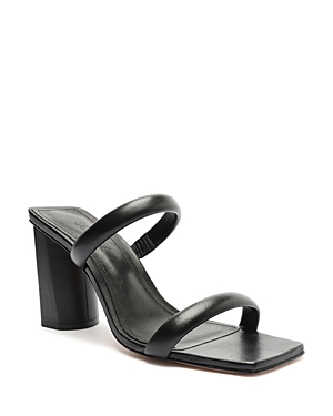 Schutz Ully Leather Sandal In Black