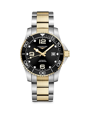 Shop Longines Hydroconquest Stainless Steel Watch, 41mm In Black