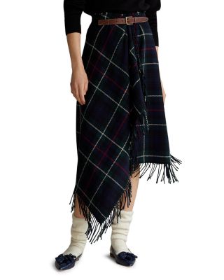 【送料&関税込】Polo Ralph Lauren Fringed Wrap Skirt Ralph Lauren Plaid Fringe Trim Wrap Skirt | Bloomingdale's