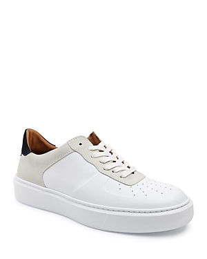 Bruno Magli Men's Falcone Italian Leather Low-top Sneakers In White/ice