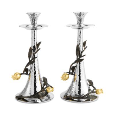 Pomegranate Candleholders, Set of 2