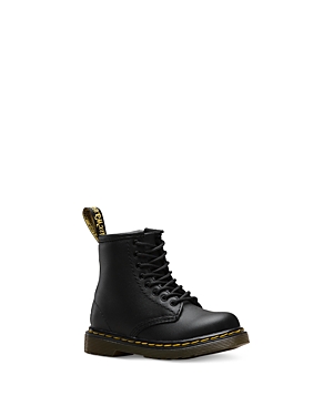 Dr. Martens' Kids' Unisex 1460 Softy T Lace & Zip Up Boots - Toddler In Black