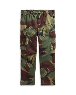 Ralph Lauren Boys' Slim Fit Camo Cargo Pants Little Kid