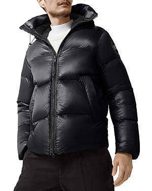 Canada Goose Black Down Packable Crofton Puffer Jacket In Black