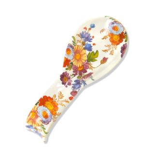 MacKenzie-Childs Flower Market Spoon Rest, White | Bloomingdale's Home