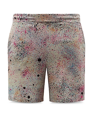 Mcq By Alexander Mcqueen Speckle Shorts In Ice Mint Speckle