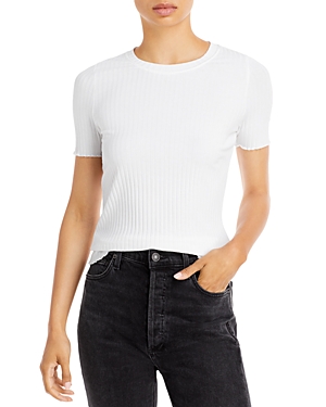 Goldie Poor Boy Short Sleeve Tee In White