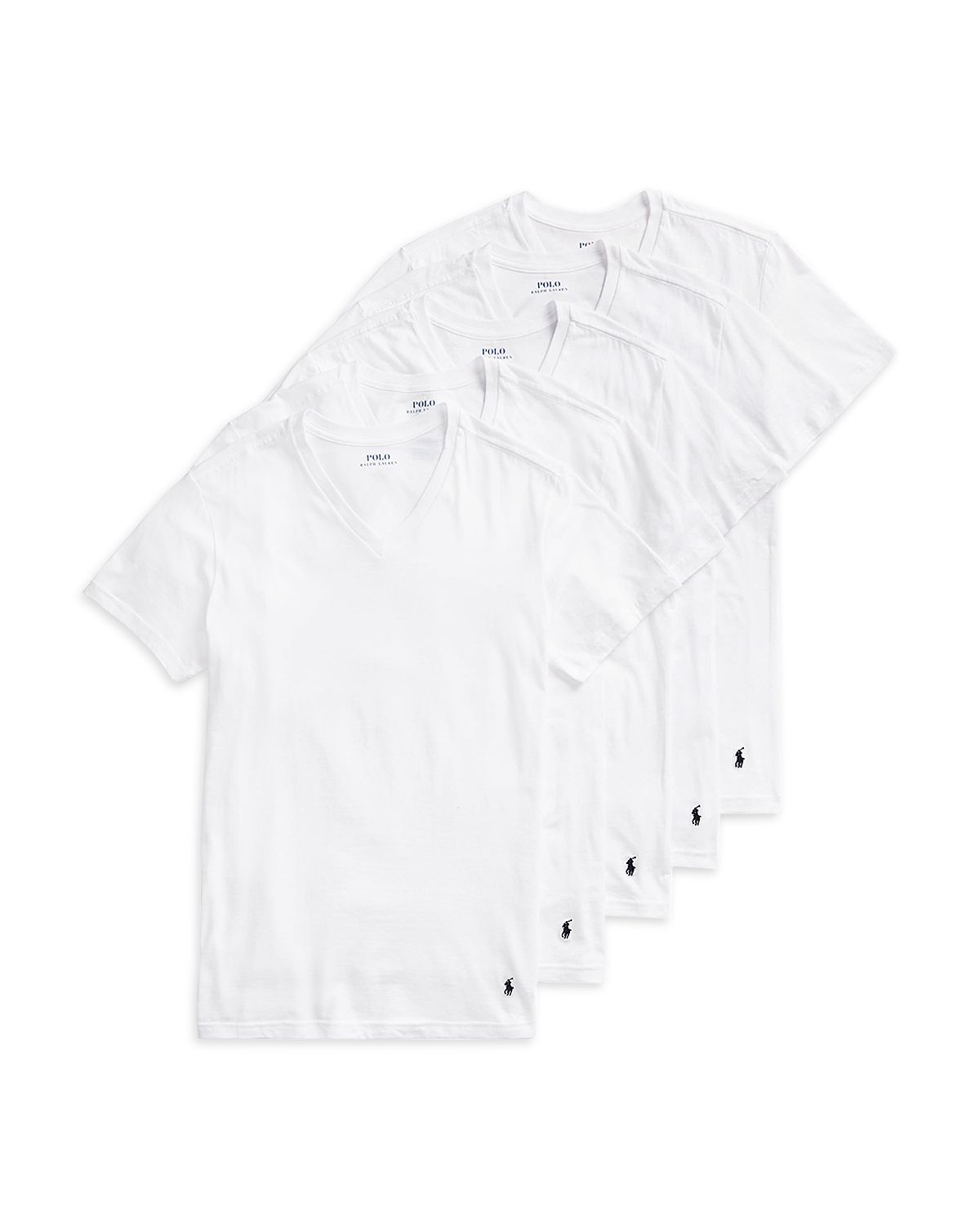 Polo Ralph Lauren Slim Fit V-Neck Undershirt, Pack of
