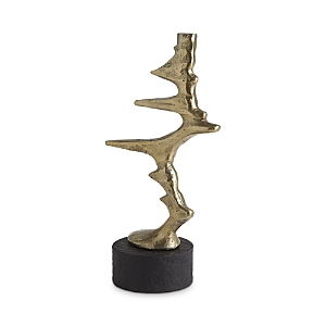 Global Views Large Wind Blown Sculpture In Brass