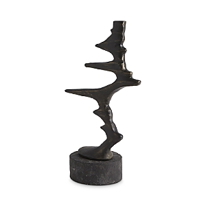 Shop Global Views Small Wind Blown Sculpture In Bronze