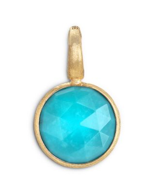 Marco Bicego - 18K Yellow Gold Jaipur Turquoise Round Pendant