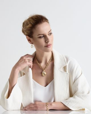 18K White &amp; Yellow Gold Jaipur Diamond Pav&amp;eacute; Pendant