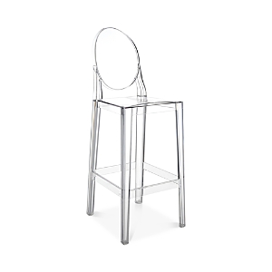 Kartell One More Bar Stool, Set Of 2 In Crystal