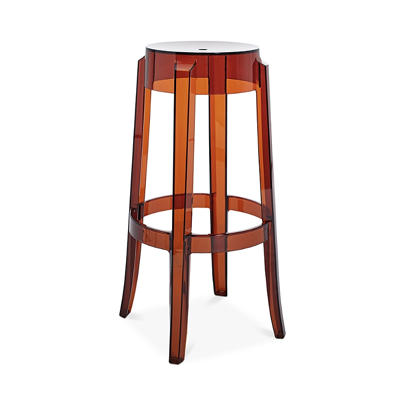 Kartell Charles Ghost Chair, Set Of 2 In Amber