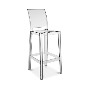 Shop Kartell One More Please Bar Stool, Set Of 2 In Crystal