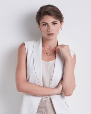 18K Yellow Gold Jaipur Textured Medium Hoop Earrings