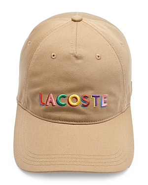 Lacoste L!Ve Cotton Twill Logo Embroidered Cap
