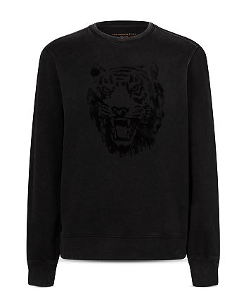 John Varvatos Star USA Cotton Tonal Tiger Sweatshirt | Bloomingdale's