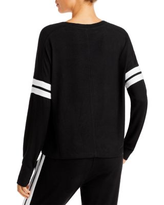Stripe Sleeve Knit Sweatshirt - Exclusive