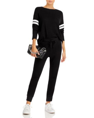 Stripe Sleeve Knit Sweatshirt - Exclusive