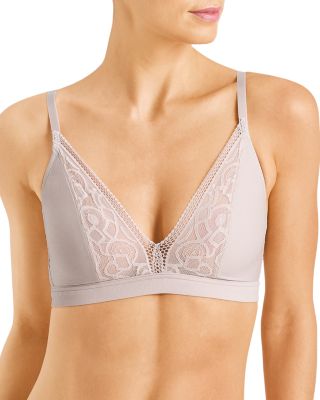 Hanro Luxury Moments Lace Unlined Underwire Bra In White