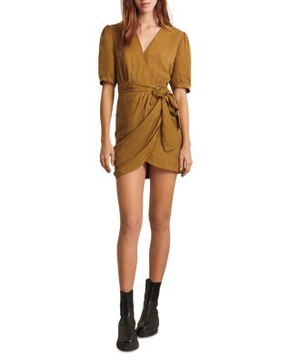 knee length dresses for ladies Santana Crossover Lace Mini Dress
