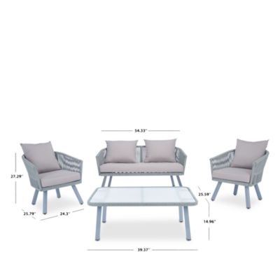 Belmi 4-Piece Outdoor Rope Living Set