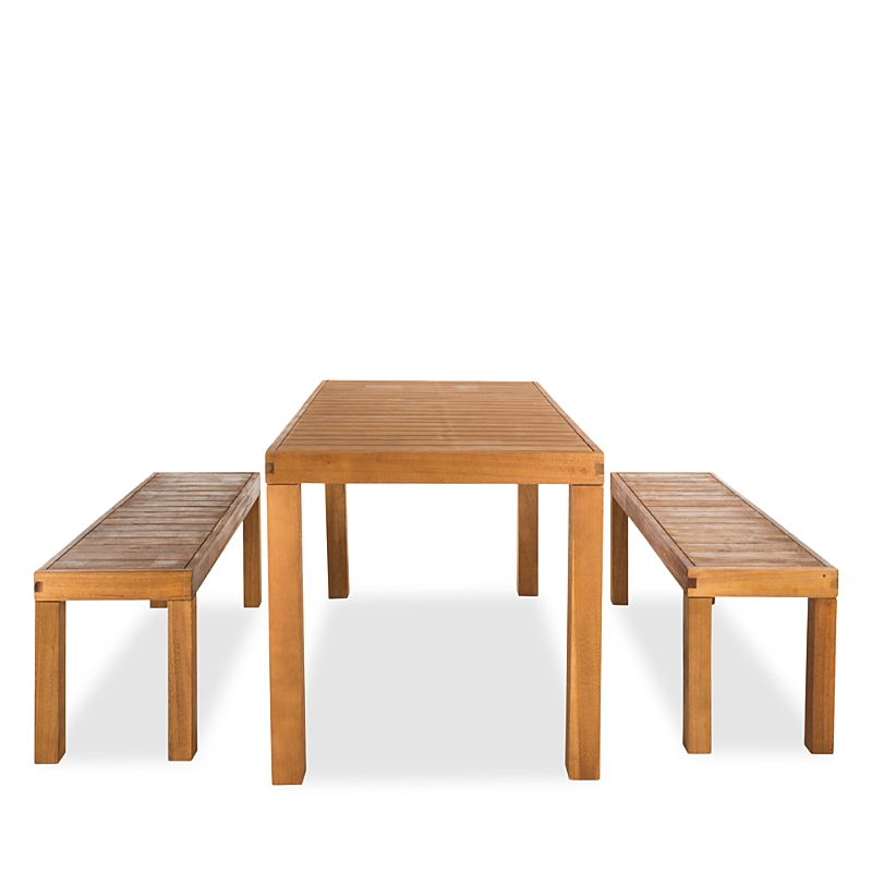 Safavieh Dario Outdoor 3pc Dining Set In Natural