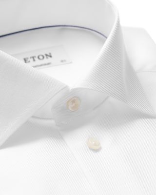 Contemporary Fit Diagonal Weave Dress Shirt