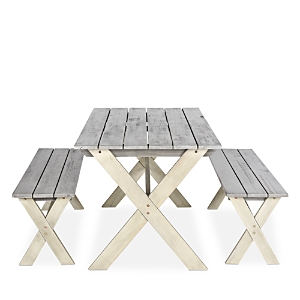 Safavieh Marina 3-piece Outdoor Set In Gray/white