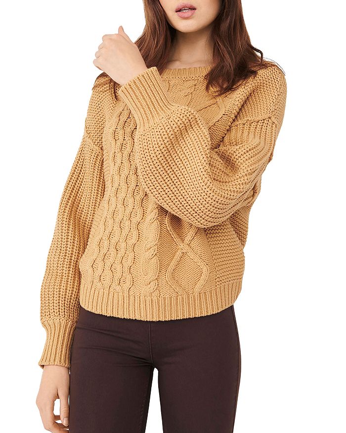 Free People Dream Cable Knit Sweater