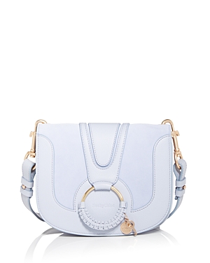 See By Chloé See By Chloe Hana Leather & Suede Crossbody In Silver River