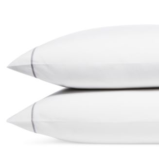 Matouk Bergamo Pillow Case, King Pair, Silver