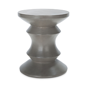 Shop Safavieh Katara Outdoor Concrete Accent Table In Gray