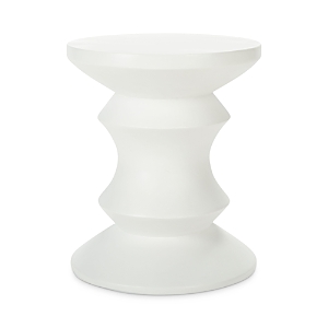 Safavieh Katara Outdoor Concrete Accent Table In Ivory