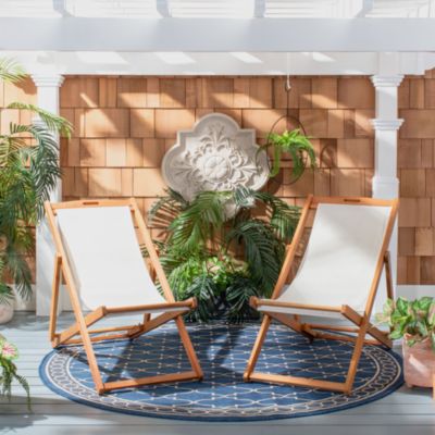 Loren Outdoor Sling Chair, Set of 2