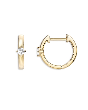 Zoe Lev 14K Yellow Gold Diamond Hoop Earrings