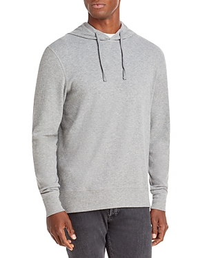Faherty Legend Solid Hoodie In Fossil Gray Twill