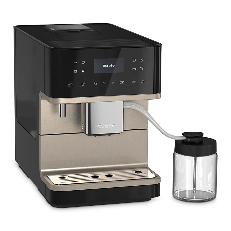 Miele Cm 6360 Milk Perfection Fully Automatic Coffee System In Obsidian Black Clean Steel Metallic