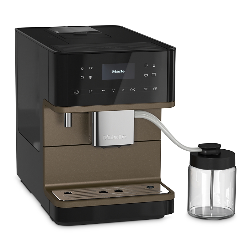 Miele Cm 6360 Milk Perfection Fully Automatic Coffee System In Obsidian Black Bronze Pearl Finish