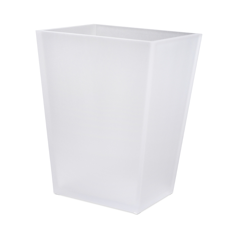 Mike And Ally Frost Sky Wastebasket In Frosted White