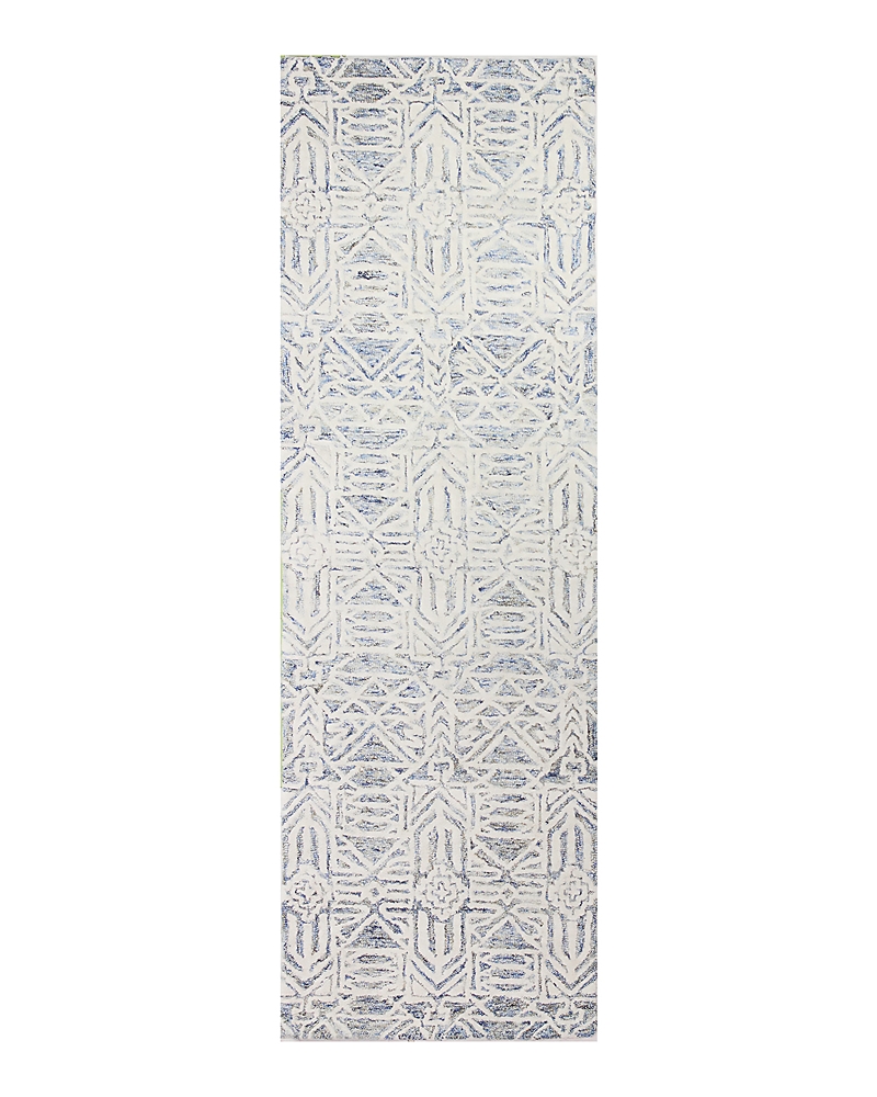 Bashian Verona Runner Area Rug, 2'6 X 8' In Ivory/blue